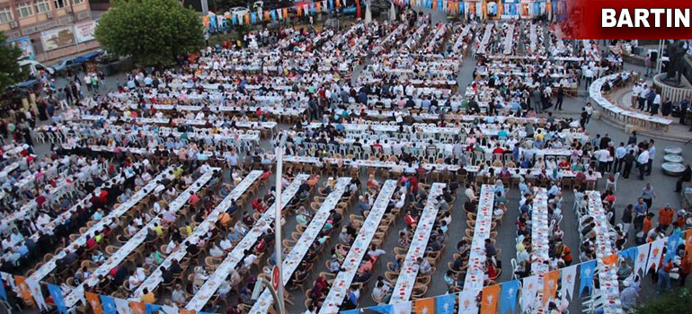 Bartın’daki en kalabalık iftar sofraları