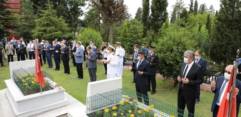 Bartın Şehitliği’nde hazin tören; Rahmet ve minnetle…