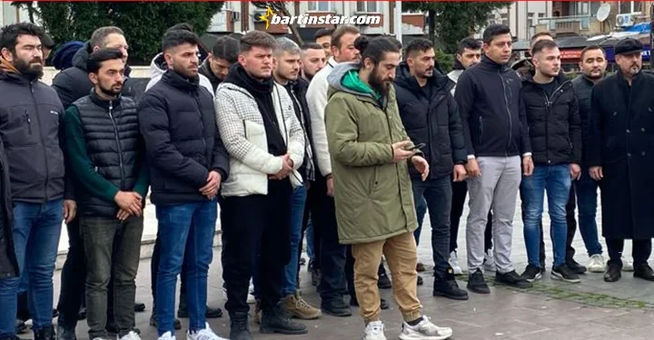 Bartınlı yeni madenciler eylem yaptı: Zonguldak’a zorunlu göç istemiyoruz