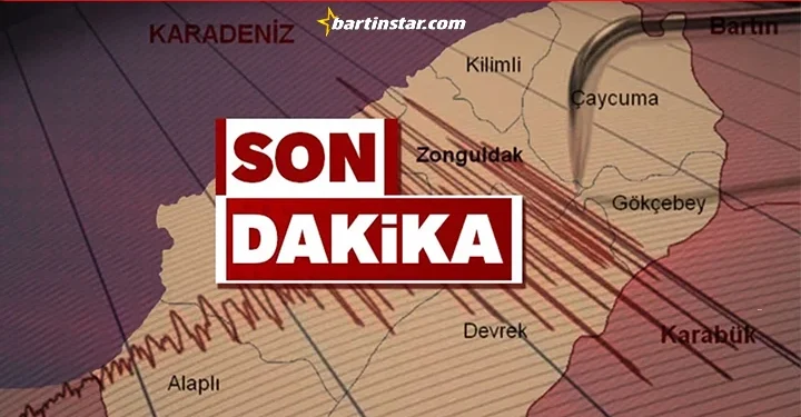 Bolu merkezli deprem Bartın’da hissedildi