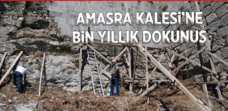 Bizans’tan günümüze ulaşan tarihi kale onarılıyor