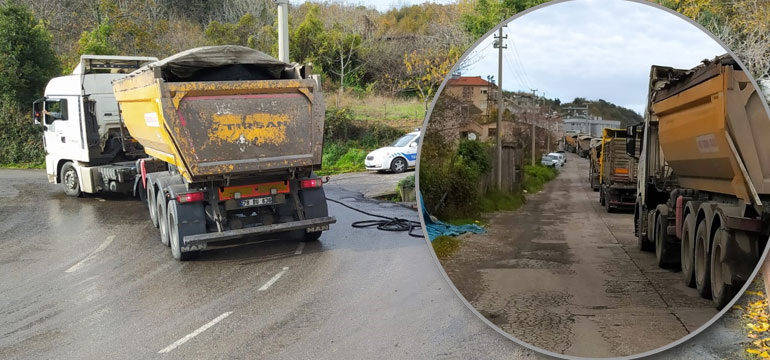 Kış lastikleri bile işe yaramadı, Amasra’dan çıkamadılar! Bakın neden?