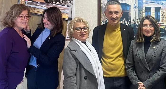 Aysu Bankoğlu Kurucaşile’de rozet taktı, Ulus’ta bozuk yolları gündeme getirdi