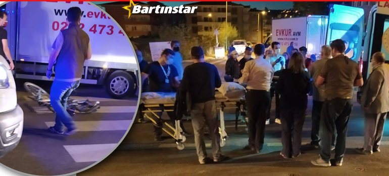 Elmalık Caddesi’nde kaza! Bisikletli çocuk hastanelik