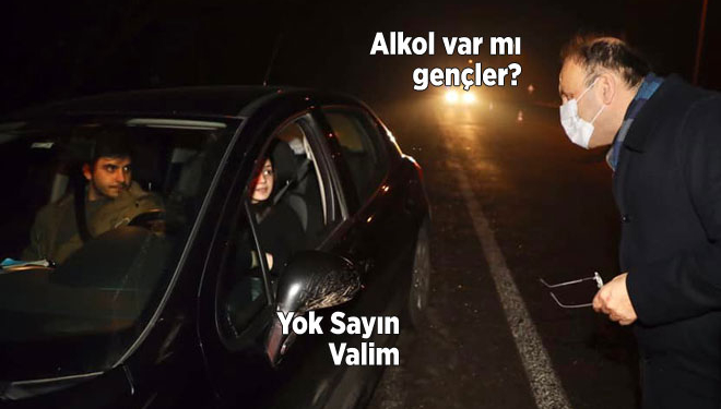 Bartın yeni yıla böyle girdi! Vali Sinan Güner gece yarısı denetime çıktı
