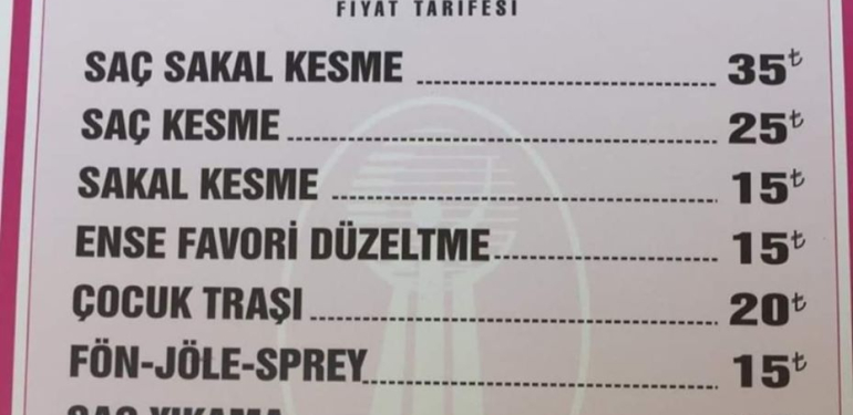 Berber ve kuaförler kapıyı zamlı tarife ile açıyor. İşte yeni liste