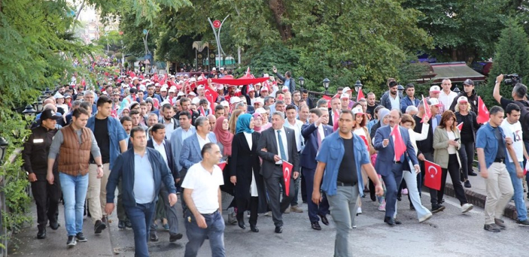 Bartın hain darbecileri bir kez daha lanetledi