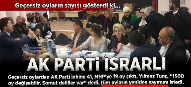 Oylar yeniden sayıldı, ortalık fena karıştı