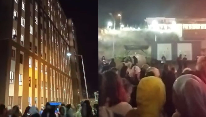 Bartın’da kız öğrenciler gece yarısı eylem yaptı, şehir ayağa kalktı