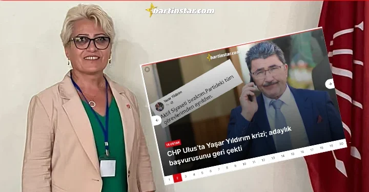 CHP Ulus İlçe Başkanı’ndan açıklama var: Kararı il yönetimi aldı…
