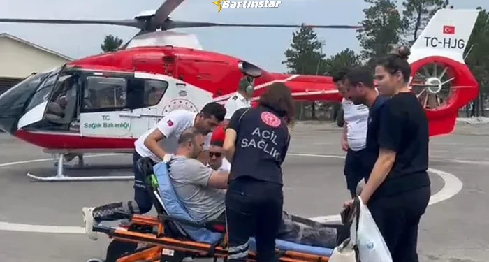 hava-ambulansi-bartinli-hasta-icin-havalandi