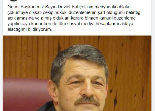 MHP’liler sosyal medya hesaplarını askıya alıyor