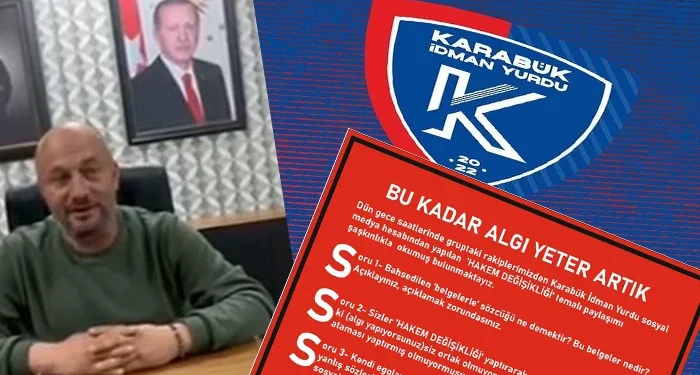 Karabük İdmanyurdu beğenmediği hakemi gece yarısı değiştirdi