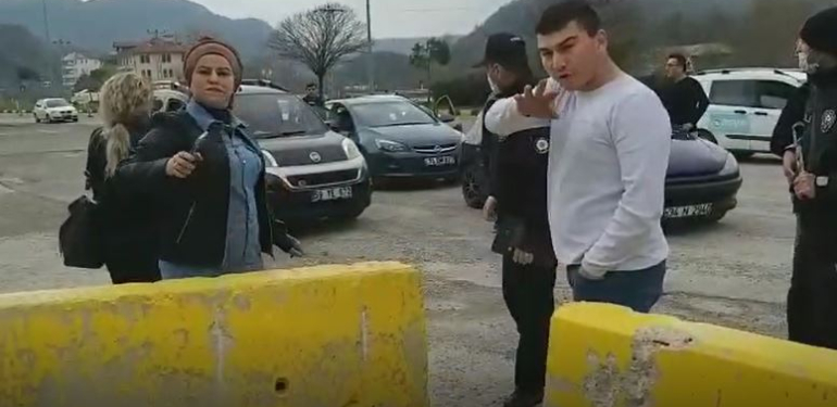 Polise ve haberciye böyle efelendiler