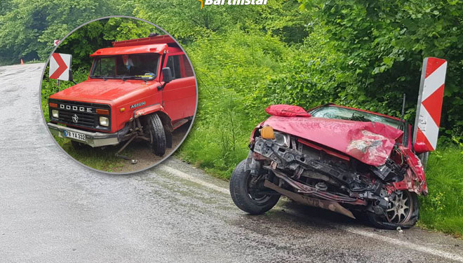 Kozcağız-Hasankadı yolu! Otomobil hurdaya döndü