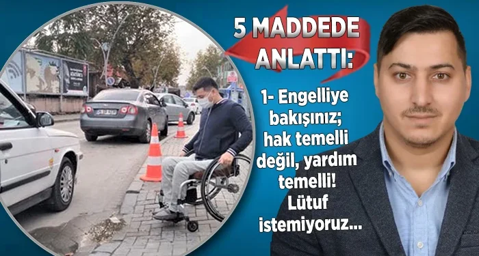 Kozcağızlı dernek, 3 Aralık Dünya Engelliler Günü’nde karar vericilere lafını esirgemedi!