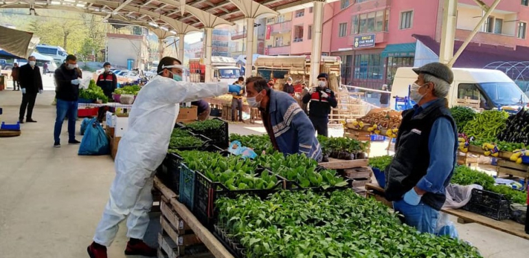 Kumluca pazarına kavuştu, denetimler çok sıkı