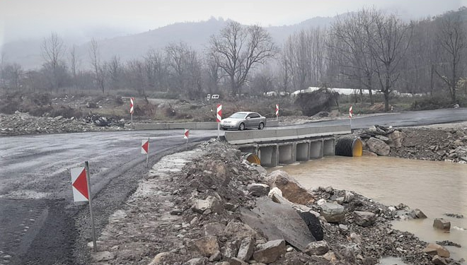 Boğazköy geçişi yapıldı, Kumluca asfalt  yolu açıldı
