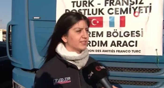 Bartınlı TIR şoförü Gülfem, Fransa’dan Maraş’a 4 bin 300 km direksiyon salladı