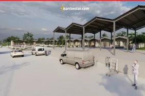bartının çıkışına yöresel ürünler pazarı