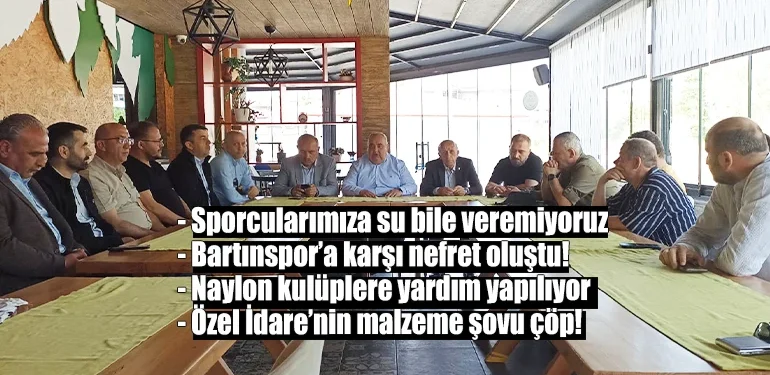Bartın amatör kulüp temsilcileri ağzına geleni söyledi