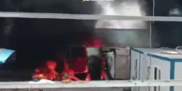 bartın osb de yangın