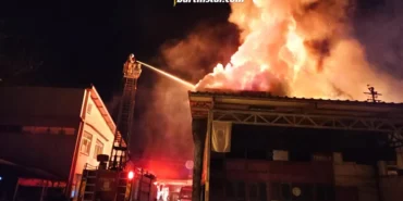 bartın sanayi sitesinde yangın