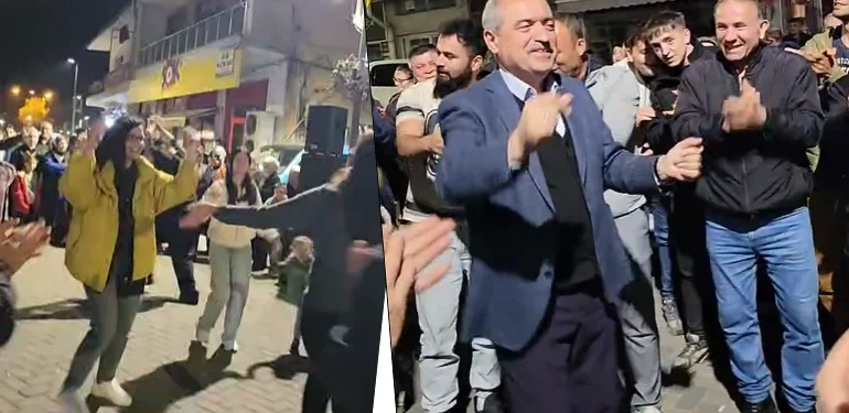 Başkan Uzun, Ulus’ta zaferini sokakta oynayarak kutladı