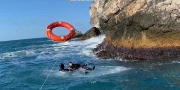 amasrada amatör balıkkçıyı sahil güvenlik kurtardı