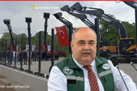 bartına hibe edilen 7 iş makinası için tören