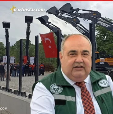 bartına hibe edilen 7 iş makinası için tören