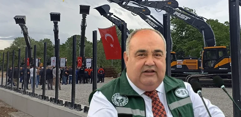 bartına hibe edilen 7 iş makinası için tören