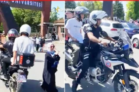 Bartın'da YKS’ye geç kalan öğrencileri motosikletli polisler yetiştirdi