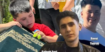 Bartında trafik kazasında can veren Selçuk Eyşi ve Berat Yaprak yan yana toprağa verildi