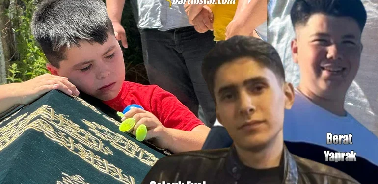 Elinde oyuncağı, ağabeyinin tabutunun başında gözyaşı döktü