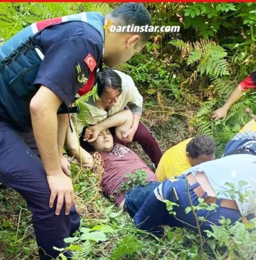 arılardan kaçarken tepeden yuvarlandı