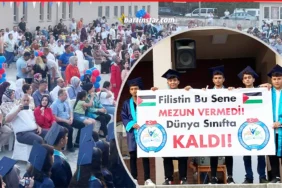 bartın borsa okulu mezuniyet alkışlanan pankart