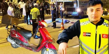 bartında 17 yaşındaki motosikletli kurye kazada öldü