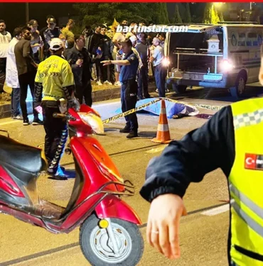 bartında 17 yaşındaki motosikletli kurye kazada öldü