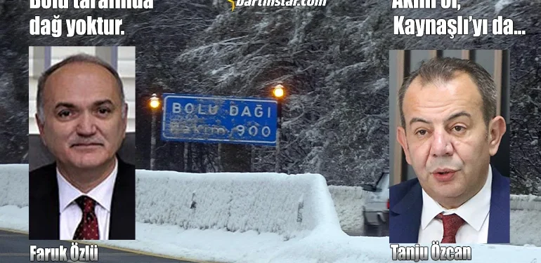 Düzce ve Bolu Belediye başkanları arasında Bolu Dağı tartışması