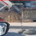 Geçtiği yollara beton saçan mikser sürücüsüne ceza!