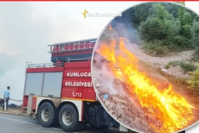 Kumluca yangın yeri Attığınız izmarite dikkat edin