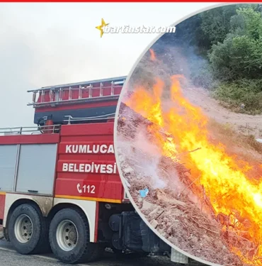 Kumluca yangın yeri Attığınız izmarite dikkat edin