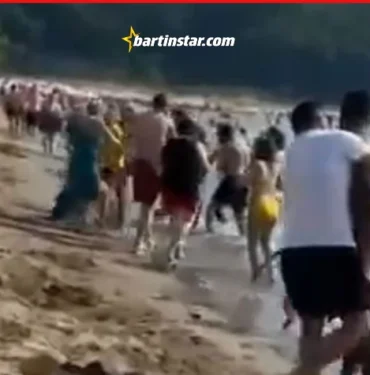 Mugada da plaj taciz iddiasıyla karıştı O anlar kamerada