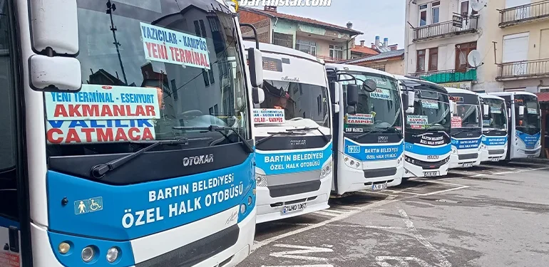 Bartın’da halk otobüsleri ücretleri yüzde 38 arttı