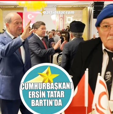 KKTC cumhurbaşkanı ersin tatar bartında