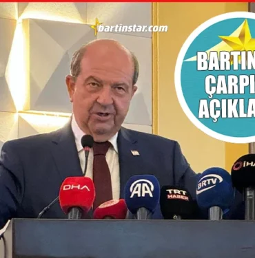 KKTC cumhurbaşkanı ersin tatar bartında çarpıcı mesajlar