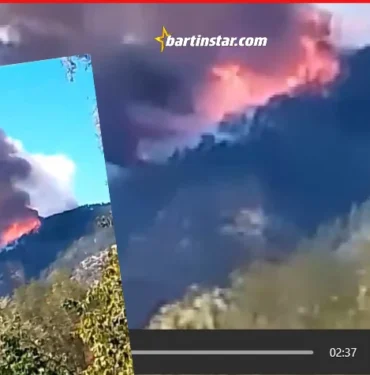 karabük bartın sınırında orman yangını2