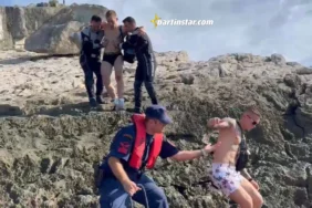 Amasra’da kayalıklara düşen Rus turisti DEDAK timi kurtardı