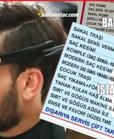 Bartın’da berber ve kuaför fiyatları, İstanbul’u yakaladı